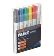 uni®-Paint Permanent Marker, Medium Bullet Tip, Assorted Colors, 6/Set OrdermeInc OrdermeInc