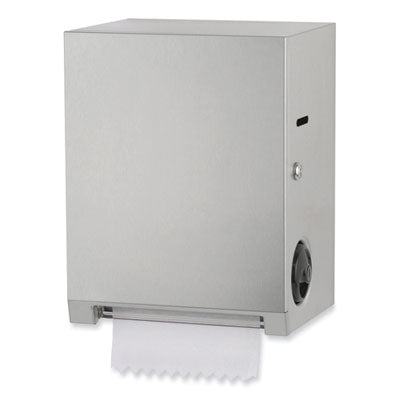 Surface-Mounted Roll Paper Towel Dispenser, 11.69 x 8.94 x 15, Satin Stainless Steel/Black OrdermeInc OrdermeInc