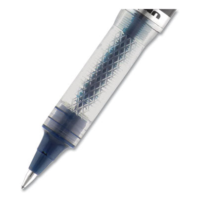 VISION ELITE BLX Series Hybrid Gel Pen, Stick, Extra-Fine 0.5 mm, Blue-Infused Black Ink, Gray/Blue/Clear Barrel OrdermeInc OrdermeInc