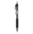 uniball® Signo 207 Needle Point Gel Pen, Retractable, Medium 0.7 mm, Black Ink, Clear/Black Barrel, Dozen OrdermeInc OrdermeInc