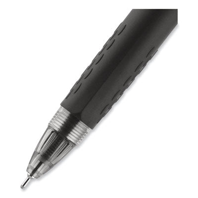 uniball® Signo 207 Needle Point Gel Pen, Retractable, Medium 0.7 mm, Black Ink, Clear/Black Barrel, Dozen OrdermeInc OrdermeInc