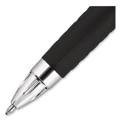 uniball® Signo 207 Gel Pen, Retractable, Bold 1 mm, Blue Ink, Smoke/Black/Blue Barrel, Dozen OrdermeInc OrdermeInc