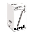 uniball® VISION Roller Ball Pen, Stick, Fine 0.7 mm, Black Ink, Silver/Black/Clear Barrel, 36/Pack OrdermeInc OrdermeInc