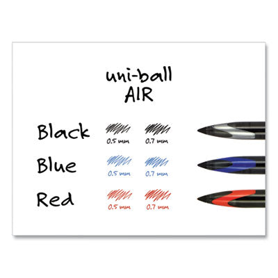 AIR Porous Rollerball Pen, Medium 0.7 mm, Black Ink/Barrel, Dozen OrdermeInc OrdermeInc