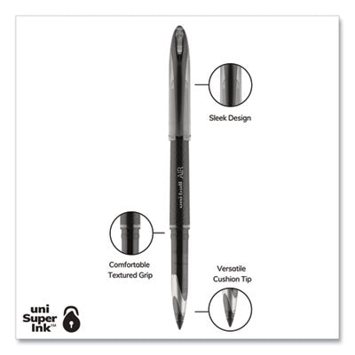 AIR Porous Rollerball Pen, Medium 0.7 mm, Black Ink/Barrel, Dozen OrdermeInc OrdermeInc