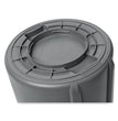 RUBBERMAID COMMERCIAL PROD. Vented Round Brute Container, 55 gal, Plastic, Gray - OrdermeInc