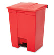 Indoor Utility Step-On Waste Container, 18 gal, Plastic, Red OrdermeInc OrdermeInc