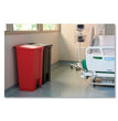 Indoor Utility Step-On Waste Container, 18 gal, Plastic, Red OrdermeInc OrdermeInc
