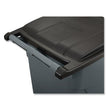 Square Brute Rollout Container, 50 gal, Molded Plastic, Gray OrdermeInc OrdermeInc