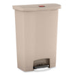 Streamline Resin Step-On Container, Front Step Style, 24 gal, Polyethylene, Beige OrdermeInc OrdermeInc