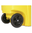 RUBBERMAID COMMERCIAL PROD. Square Brute Rollout Container, 50 gal, Molded Plastic, Yellow - OrdermeInc