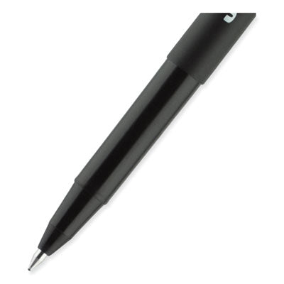 uniball® ONYX Roller Ball Pen, Stick, Fine 0.7 mm, Black Ink, Black Barrel, 72/Pack OrdermeInc OrdermeInc