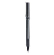 uniball® Deluxe Roller Ball Pen, Stick, Extra-Fine 0.5 mm, Black Ink, Metallic Gray/Black Barrel, Dozen OrdermeInc OrdermeInc