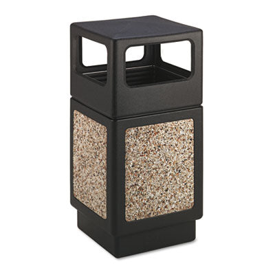 Canmeleon Aggregate Panel Receptacles, Side-Open, 38 gal, Polyethylene, Black OrdermeInc OrdermeInc