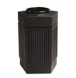 Canmeleon Indoor/Outdoor Pentagon Receptacle, 30 gal, Polyethylene, Black OrdermeInc OrdermeInc