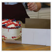 White One-Piece Non-Window Bakery Boxes, Standard, 10 x 10 x 5, White/Kraft, Paper, 100/Bundle - OrdermeInc