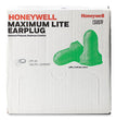 MAXIMUM Lite Single-Use Earplugs, Corded, 30NRR, Green, 100 Pairs OrdermeInc OrdermeInc