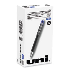 uniball® Jetstream Retractable Hybrid Gel Pen, Bold 1 mm, Blue Ink, Black/Silver/Blue Barrel OrdermeInc OrdermeInc