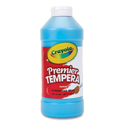 Crayola® Premier Tempera Paint, Turquoise, 16 oz Bottle - OrdermeInc