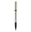 uniball® Deluxe Roller Ball Pen, Stick, Fine 0.7 mm, Black Ink, Champagne/Black Barrel, Dozen OrdermeInc OrdermeInc