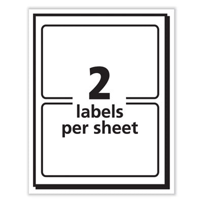 AVERY PRODUCTS CORPORATION Printable Adhesive Name Badges, 3.38 x 2.33, Blue "Hello", 100/Pack
