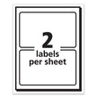 AVERY PRODUCTS CORPORATION Printable Adhesive Name Badges, 3.38 x 2.33, Red Border, 100/Pack