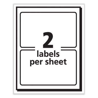 AVERY PRODUCTS CORPORATION Printable Adhesive Name Badges, 3.38 x 2.33, White, 100/Pack