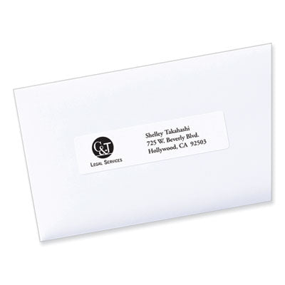 AVERY PRODUCTS CORPORATION Labels, Laser Printers, 1 x 4, White, 20/Sheet, 100 Sheets/Box