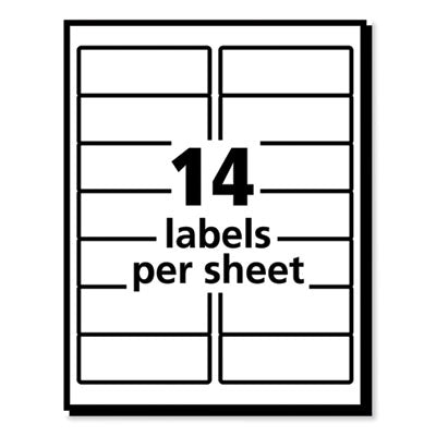 Labels, Laser Printers, 1.33 x 4, White, 14/Sheet, 100 Sheets/Box OrdermeInc OrdermeInc