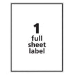 Labels, Laser Printers, 8.5 x 11, White, 100/Box OrdermeInc OrdermeInc