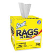 Scott® Rags in a Box, POP-UP Box, 12 x 9, White, 200/Box, 8 Boxes/Carton - OrdermeInc