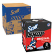 Scott® Shop Towels, POP-UP Box, 1-Ply, 9 x 12, Blue, 200/Box, 8 Boxes/Carton - OrdermeInc