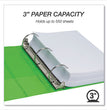 Earth's Choice Plant-Based Economy Round Ring View Binders, 3 Rings, 3" Capacity, 11 x 8.5, Lime, 2/Pack OrdermeInc OrdermeInc