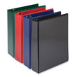 Durable D-Ring View Binders, 3 Rings, 2" Capacity, 11 x 8.5, Black/Blue/Green/Red, 4/Pack OrdermeInc OrdermeInc