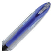 uniball® AIR Porous Roller Ball Pen, Stick, Medium 0.7 mm, Blue Ink, Black/Blue Barrel, Dozen - OrdermeInc