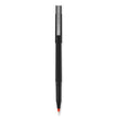 uniball® Roller Ball Pen, Stick, Extra-Fine 0.5 mm, Red Ink, Black/Red Barrel, Dozen OrdermeInc OrdermeInc