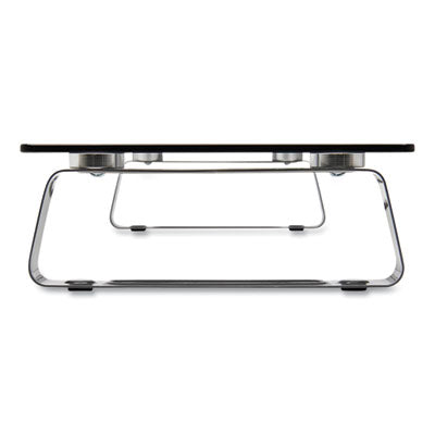 Universal Glass-Top Monitor Riser, 22" x 8" x 3", Clear, Supports 3.9 lbs OrdermeInc OrdermeInc