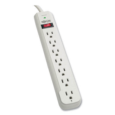 Tripp Lite Protect It! Surge Protector, 7 AC Outlets, 6 ft Cord, 1,080 J, Light Gray OrdermeInc OrdermeInc