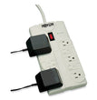 Tripp Lite Protect It! Surge Protector, 8 AC Outlets, 25 ft Cord, 1,440 J, Light Gray OrdermeInc OrdermeInc