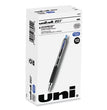 uniball® Signo 207 Gel Pen, Retractable, Medium 0.7 mm, Blue Ink, Smoke/Black/Blue Barrel, Dozen OrdermeInc OrdermeInc