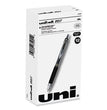 uniball® Signo 207 Gel Pen, Retractable, Fine 0.5 mm, Black Ink, Smoke/Black Barrel, Dozen OrdermeInc OrdermeInc