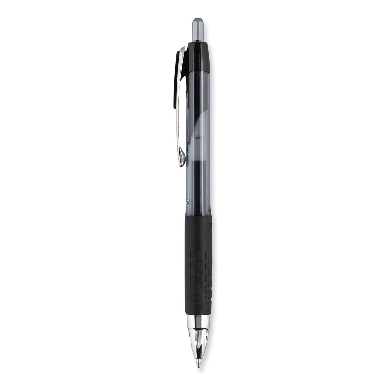 uniball® Signo 207 Gel Pen, Retractable, Fine 0.5 mm, Black Ink, Smoke/Black Barrel, Dozen OrdermeInc OrdermeInc