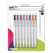 uniONE Gel Pen, Retractable, Medium 0.7 mm, Assorted Inspirational Ink Colors, Assorted Barrel Colors, 8/Pack OrdermeInc OrdermeInc