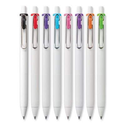 uniONE Gel Pen, Retractable, Medium 0.7 mm, Assorted Inspirational Ink Colors, Assorted Barrel Colors, 8/Pack OrdermeInc OrdermeInc