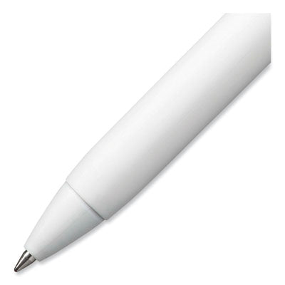uniONE Gel Pen, Retractable, Medium 0.7 mm, Black Ink, White/Black Barrel, Dozen OrdermeInc OrdermeInc
