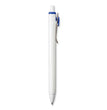 uniONE Gel Pen, Retractable, Medium 0.7 mm, Blue Ink, White/Blue Barrel, Dozen OrdermeInc OrdermeInc