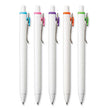 uniONE Gel Pen, Retractable, Medium 0.7 mm, Assorted Fashion Ink Colors, Assorted Barrel Colors, 5/Pack OrdermeInc OrdermeInc