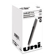 uniball® Roller Ball Pen, Stick, Extra-Fine 0.5 mm, Black Ink, Black Barrel, 36/Pack OrdermeInc OrdermeInc