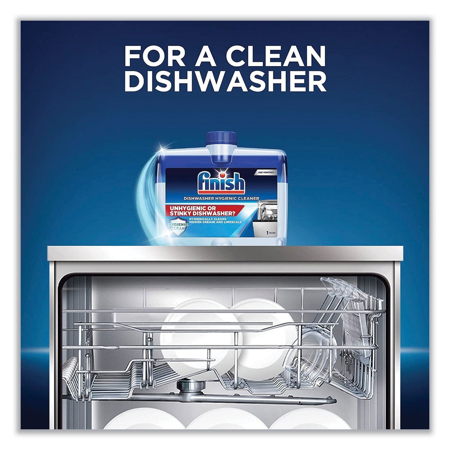 Dishwasher Cleaner, Fresh, 8.45 oz Bottle, 6/Carton - OrderMe