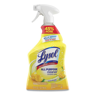 LYSOL® Brand Ready-to-Use All-Purpose Cleaner, Lemon Breeze, 32 oz Spray Bottle - OrdermeInc